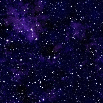 Seamless texture simulating the night sky