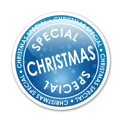 Pegatina redonda texto CHRISTMAS SPECIAL