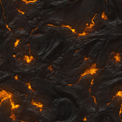 Seamless magma or lava texture