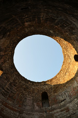 Ancient tower with a circular opening, Split