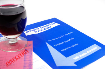 Fototapeta premium alcool,conduite automobile,annulation,interdiction