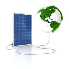 Solar panel for green and renewable energy