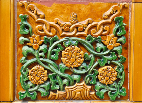 colorful chinese wall ornament
