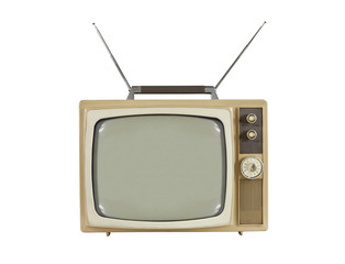 1960's Portable Television with Antennas Up