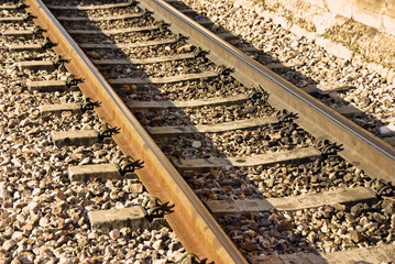 Naklejka premium old railway