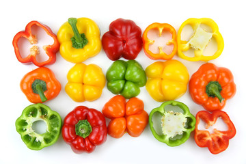 Cut peppers