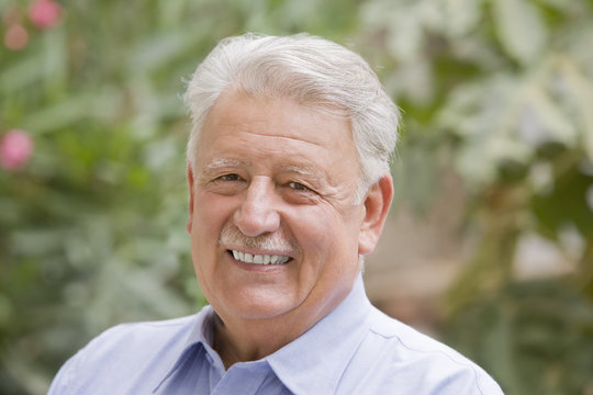 Smiling senior Chilean man