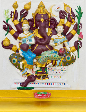 Indian God Ganesha or Hindu God Name Maha Ganapati avatar