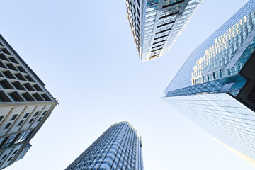 Fototapeta na wymiar Skyscrapers in hongkong city