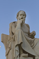 Obraz premium statue of Socrates from the Academy of Athens,Greece