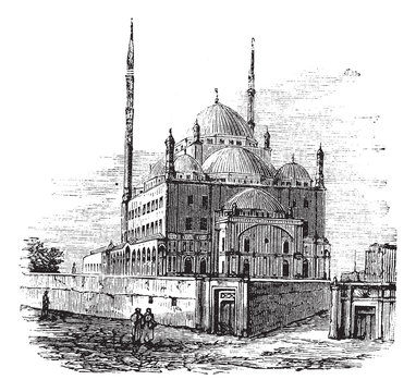 Mosque of Muhammad Ali or Alabaster Mosque, in the Citadel of Ca