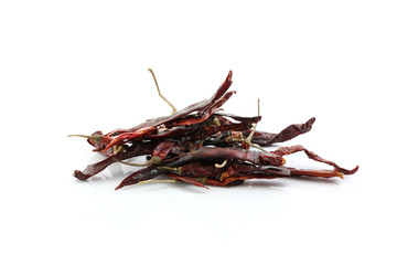 Obraz premium dried chilli isolated in white background