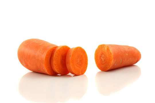 Carrot isolated in white background