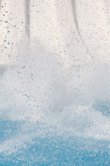 Splashes in an aquapark