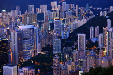 Hong Kong at dusk
