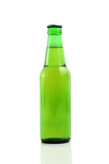 Beer bottle isolated in white background