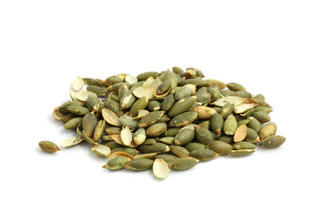 pumpkin seed isolated in white background