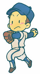 野球少年 ピッチャー