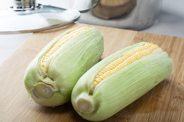 Two Cobs of Corn