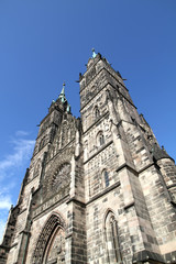 Fototapeta na wymiar St. Lorenz Kirche in Nürnberg