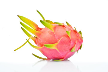 Dragon fruit with white background
