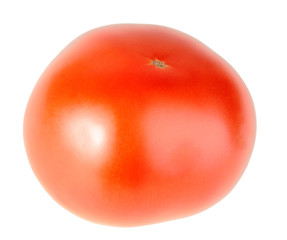 One ripe red tomato