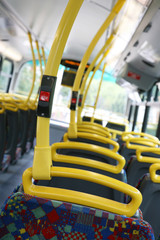 Interior of London City Bus