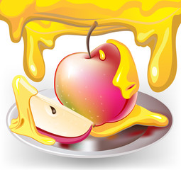 apple with honey