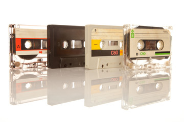 retro old audio cassette