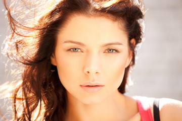 Naklejka premium beautiful woman