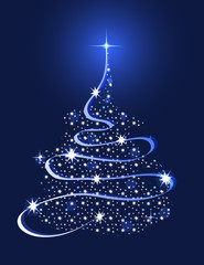 Christmas Tree with Stars