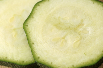 Slices of zucchini