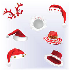 Collection of Christmas hats
