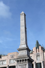 Obelisk from Restauradores Square in Lisbon