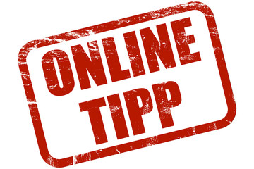 Grunge Stempel rot ONLINE TIPP