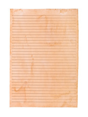 Old ruled paper
