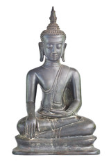 Buddha image on the white background,Thailand