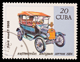 CUBA - CIRCA 1984: old car,  Ford mod.T ( Tin Lizzie) 1908