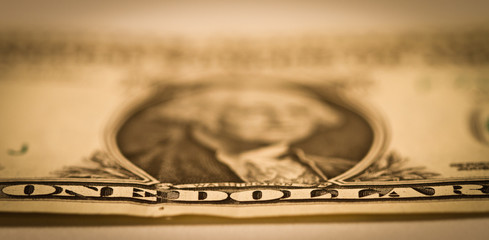 One dollar bill