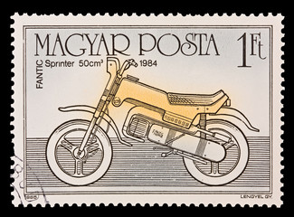 HUNGARY - CIRCA 1985:  Fantic Sprinter 50cm 1984