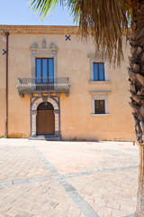 Fototapeta na wymiar Palazzo Cagnone in Francavilla di sicilia