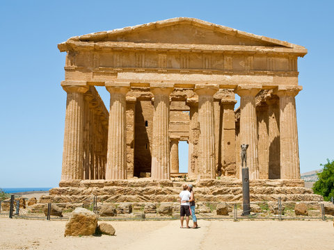 antique Temple of Concordia in Valley of the Temples