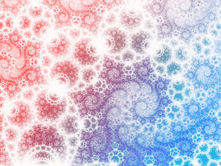 Circles and spirals bright colorful pattern