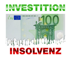 investition insolvenz pleite bankrott