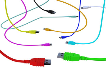 colored usb cables