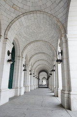 Columns of Union Station in Washington DC USA © Orhan Çam