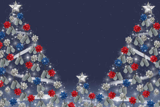 military Christmas tree