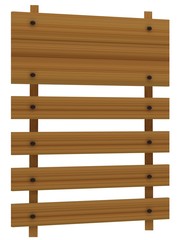 A sign with a place for the label