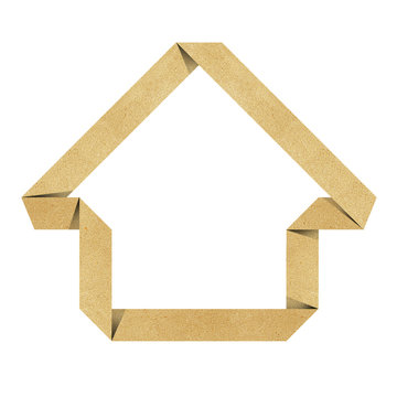 House origami recycled papercraft