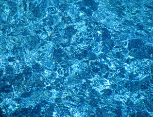 Shining blue water pattern